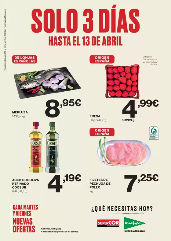 Catálogo El Corte Inglés | Solo 3 Días | 2026-04-10T00:00:00.000Z - 2026-04-13T00:00:00.000Z