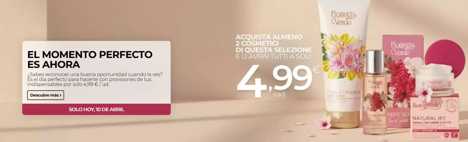 Catálogo Bottega Verde en Collado Villalba | Solo Hoy | 2026-04-10T00:00:00.000Z - 2026-04-10T00:00:00.000Z
