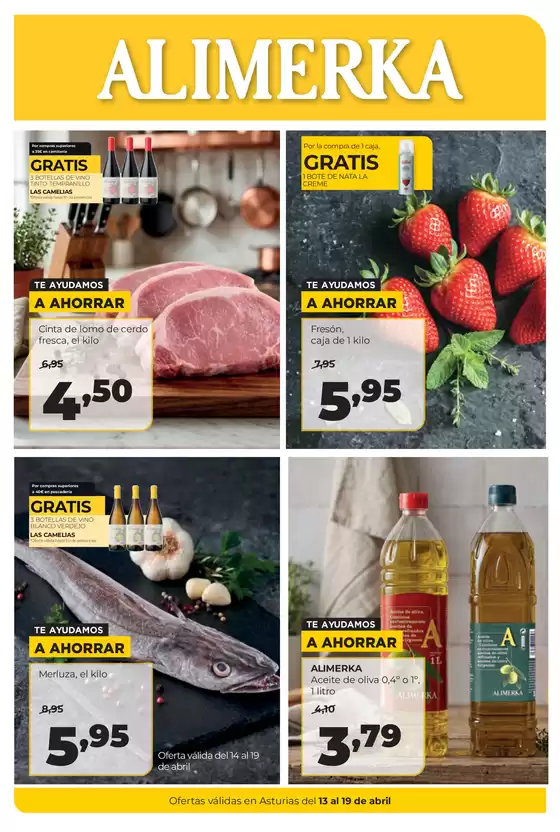Catálogo Alimerka en Fontanar | Ofertas válidas en Asturias del 13 al 19 de abril | 2026-04-13T00:00:00.000Z - 2026-04-19T00:00:00.000Z