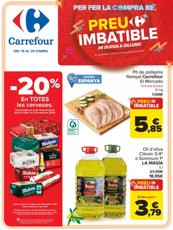 Catálogo Carrefour en Palau-saverdera | PRECIO IMBATIBLE | 2026-04-16T00:00:00.000Z - 2026-04-20T00:00:00.000Z