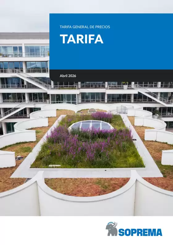 Catálogo Isolana | Soprema Tarifa General ABRIL 2026 | 2026-04-01T00:00:00.000Z - 2026-04-30T00:00:00.000Z