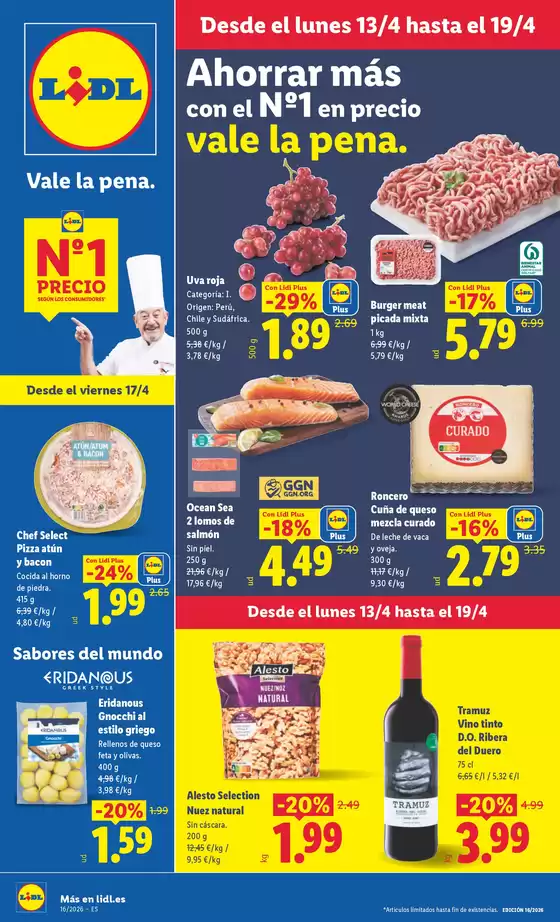Catálogo Lidl en Sant Andreu de Llavaneres | № 1 PRECIO - Ofertas válidas del 20/04 al 26/04 | 2026-04-20T00:00:00.000Z - 2026-04-26T00:00:00.000Z