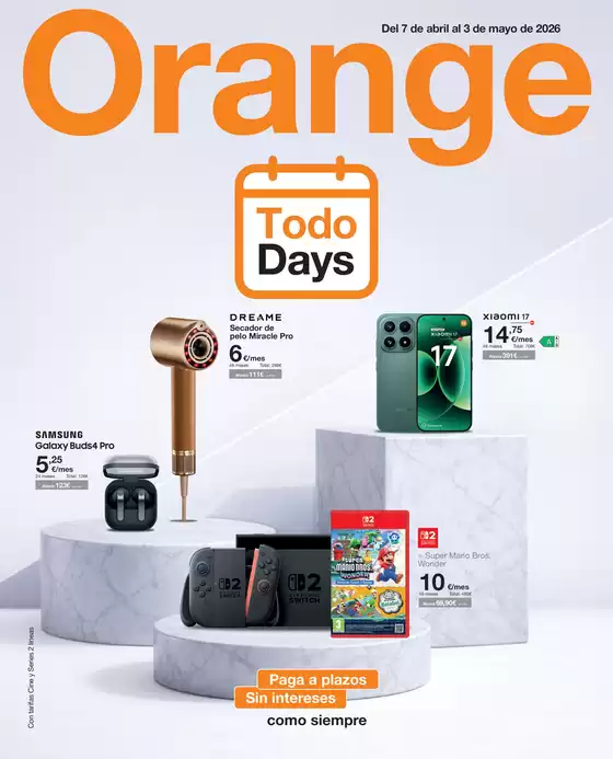 Catálogo Orange | Del 7 de abril al 3 de mayo de 2026 | 2026-04-14T00:00:00.000Z - 2026-05-03T00:00:00.000Z