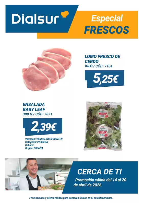 Catálogo Dialsur Cash & Carry en Barcelona | Especial Frescos | 2026-04-14T00:00:00.000Z - 2026-04-20T00:00:00.000Z