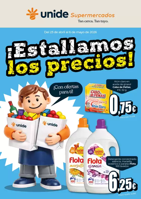 Catálogo Unide Supermercados | ¡Estallamos los precios! Supermercados Canarias | 2026-04-23T00:00:00.000Z - 2026-05-06T00:00:00.000Z