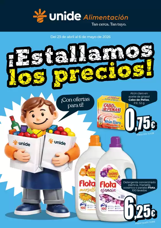 Catálogo UNIDE Alimentación | ¡Estallamos los precios! UNIDE Alimentación Canarias | 2026-04-23T00:00:00.000Z - 2026-05-06T00:00:00.000Z