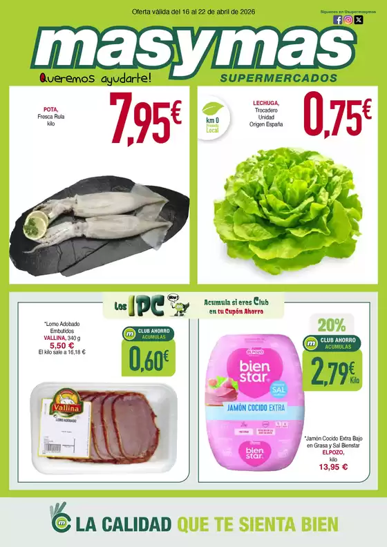 Catálogo Masymas | Oferta válida del 16 al 22 de abril de 2026 | 2026-04-16T00:00:00.000Z - 2026-04-22T00:00:00.000Z