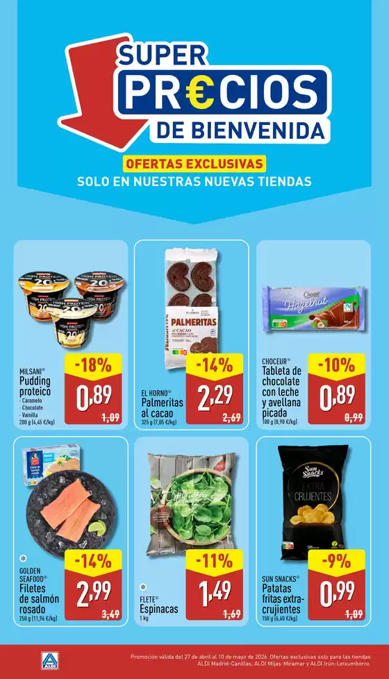 Catálogo ALDI | Super Precios de Bienvenida solo en nuestras nuevas tiendas | 2026-04-27T00:00:00.000Z - 2026-05-10T00:00:00.000Z