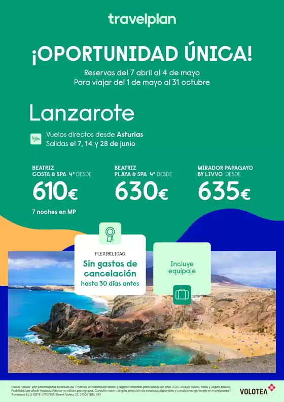 Catálogo Travelplan | Travelplan Lanzarote  | 2026-04-17T00:00:00.000Z - 2026-10-31T00:00:00.000Z
