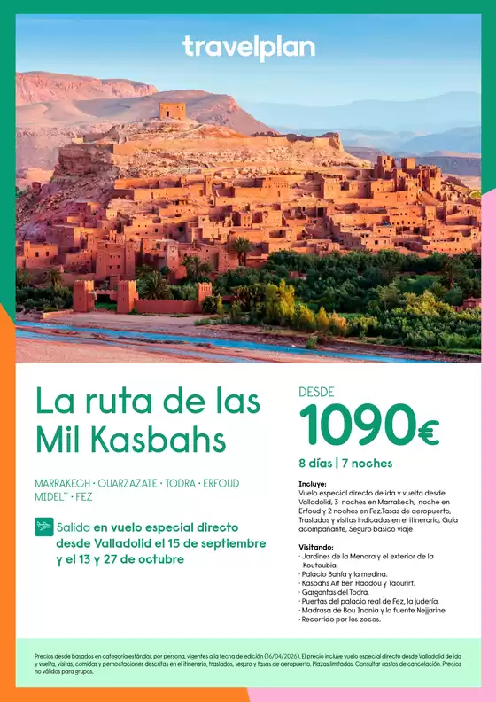 Catálogo Travelplan | Travelplan Mil Kasbahs | 2026-04-17T00:00:00.000Z - 2026-10-27T00:00:00.000Z