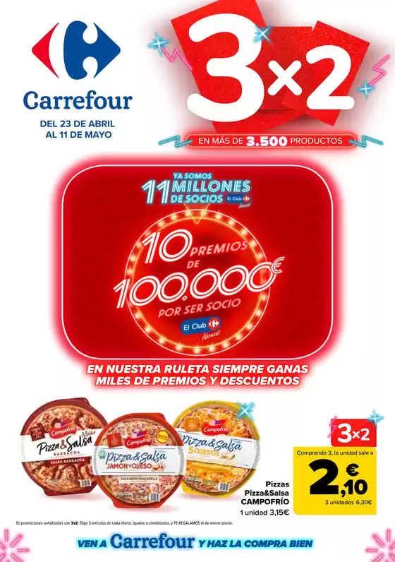 Catálogo Carrefour en Palma de Mallorca | 3x2 + CHOLLOS | 2026-04-23T00:00:00.000Z - 2026-05-11T00:00:00.000Z