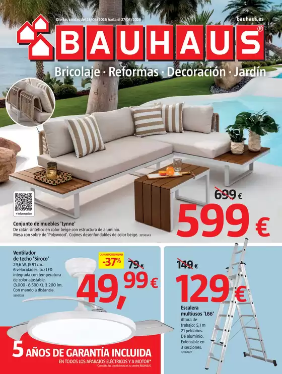 Catálogo BAUHAUS | Bricolaje, reformas, decoración y jardín | 2026-04-23T00:00:00.000Z - 2026-05-27T00:00:00.000Z