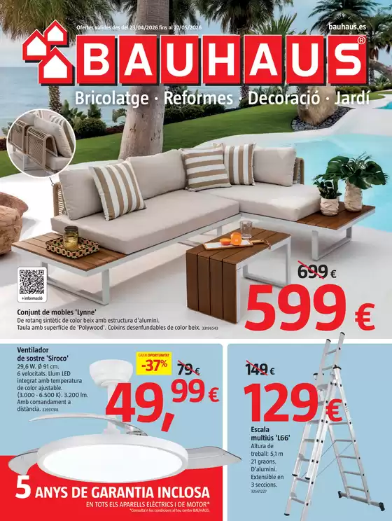 Catálogo BAUHAUS | Bricolatge, reformes, decoración i jardí | 2026-04-23T00:00:00.000Z - 2026-05-27T00:00:00.000Z