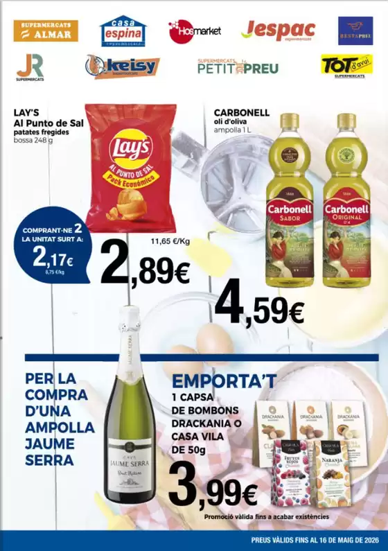 Catálogo Supermercats Jespac | Preus Valids Fins Al 16 De Maig De 2026 | 2026-04-21T00:00:00.000Z - 2026-05-16T00:00:00.000Z
