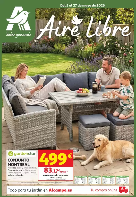 Catálogo Alcampo | AIRE LIBRE | 2026-05-05T00:00:00.000Z - 2026-05-27T00:00:00.000Z