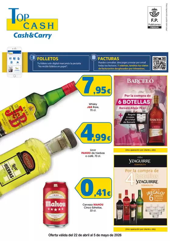 Catálogo Top Cash en Lepe | Oferta válida del 22 de abril al 5 de mayo de 2026 | 2026-04-22T00:00:00.000Z - 2026-05-05T00:00:00.000Z