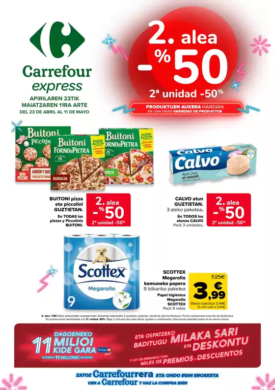 Catálogo Carrefour Express | 2.alea -50% | 2026-04-23T00:00:00.000Z - 2026-05-11T00:00:00.000Z