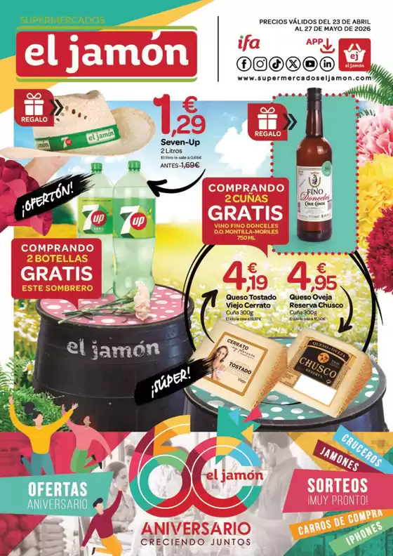 Catálogo Supermercados El Jamón en Carrea | Precios Válidos Del 23 De Abril Al 27 De Mayo De 2026 | 2026-04-23T00:00:00.000Z - 2026-05-27T00:00:00.000Z