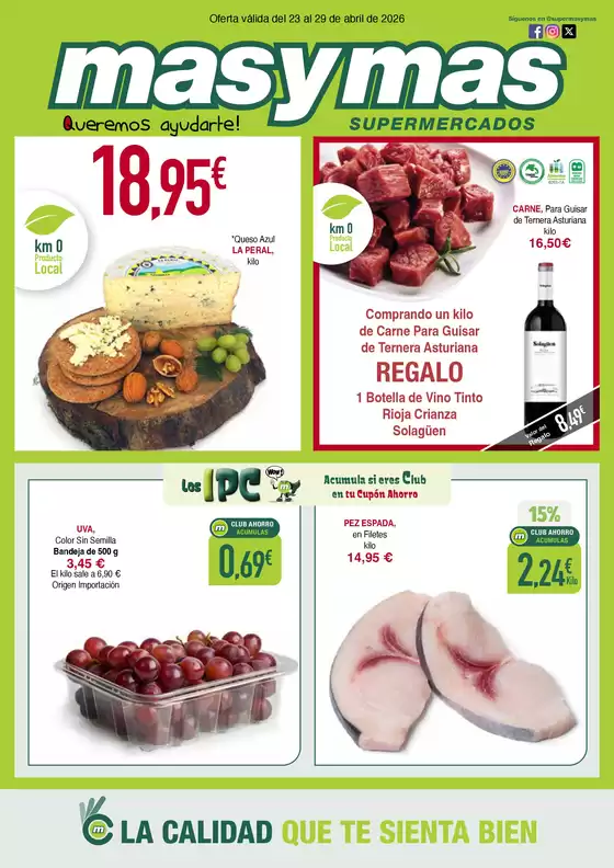 Catálogo Masymas en Carrea | Oferta válida del 23 al 29 de abril de 2026 | 2026-04-23T00:00:00.000Z - 2026-04-29T00:00:00.000Z