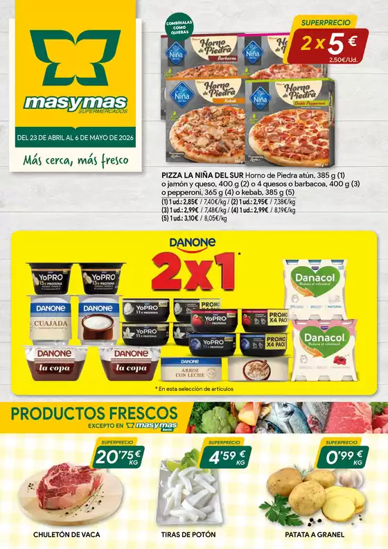Catálogo Masymas en Carrea | Más cerca, más fresco | 2026-04-23T00:00:00.000Z - 2026-05-06T00:00:00.000Z