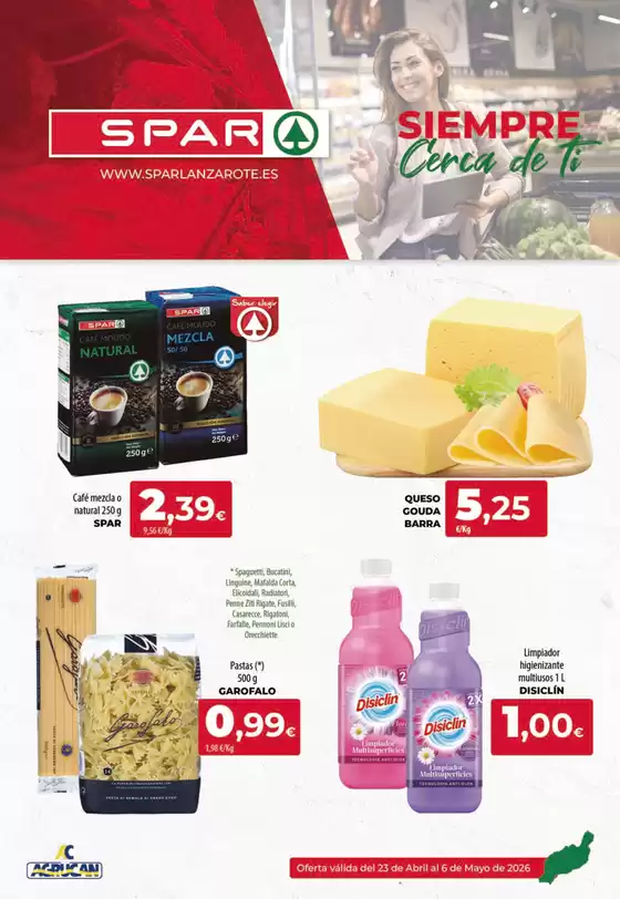 Catálogo SPAR Lanzarote | Oferta válida del 23 de Abril al 6 de Mayo de 2026 | 2026-04-23T00:00:00.000Z - 2026-05-06T00:00:00.000Z