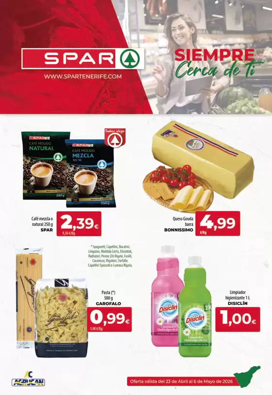 Catálogo Spar Tenerife | Oferta válida del 23 de Abril al 6 de Mayo de 2026 | 2026-04-23T00:00:00.000Z - 2026-05-06T00:00:00.000Z