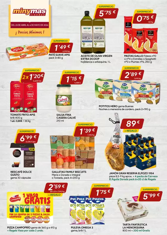 Catálogo minymas | ¡ Precios Mínimos ! | 2026-04-23T00:00:00.000Z - 2026-05-06T00:00:00.000Z