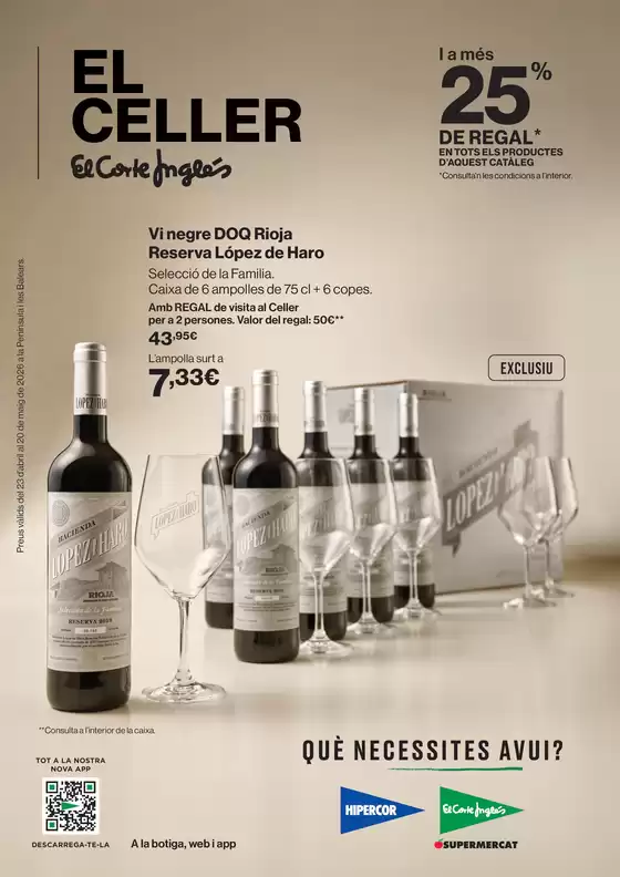 Catálogo El Corte Inglés en Arco | El Celler | 2026-04-23T00:00:00.000Z - 2026-05-20T00:00:00.000Z