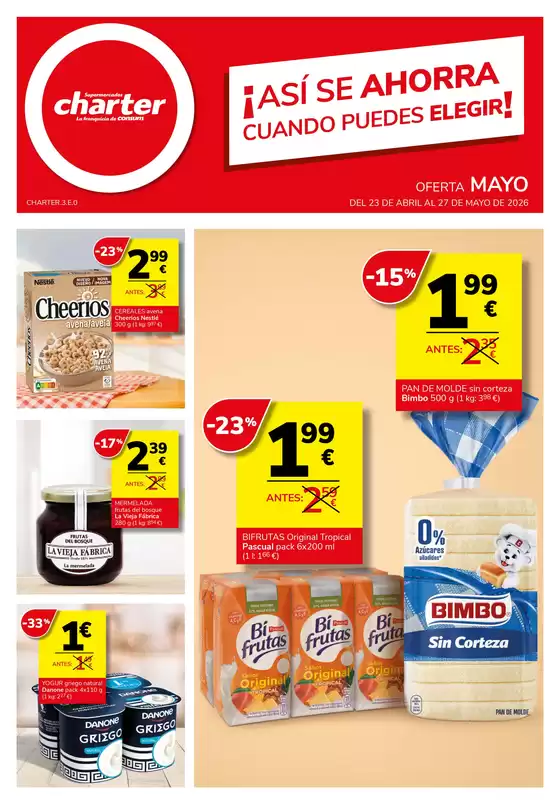 Catálogo Supermercados Charter | Oferta Mayo | 2026-04-23T00:00:00.000Z - 2026-05-27T00:00:00.000Z