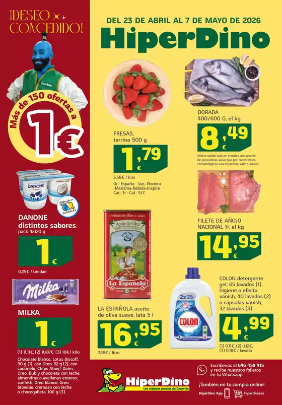 Catálogo HiperDino en Sarracín | Folleto desde el 23 de abril | 2026-04-23T00:00:00.000Z - 2026-05-07T00:00:00.000Z