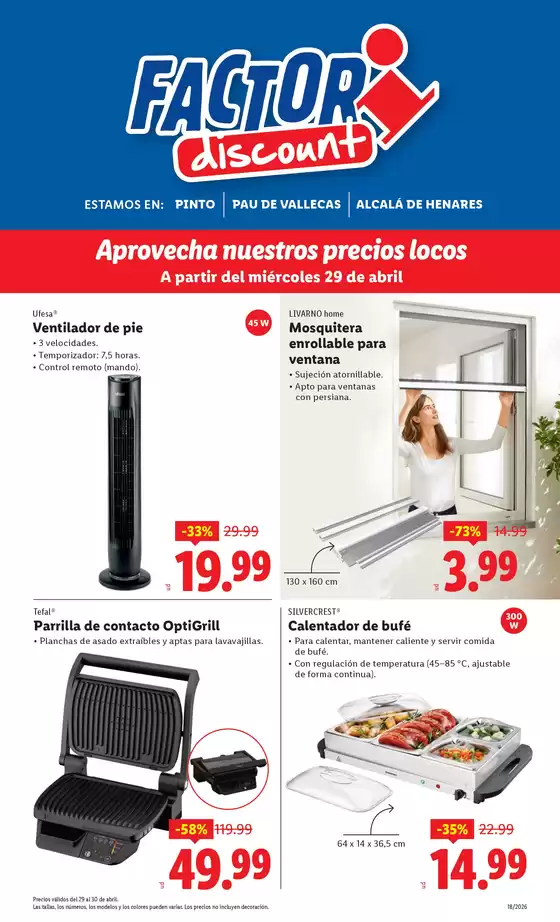 Catálogo FACTORI discount en Marín | Factori discount - Ofertas válidas del 29/04 al 04/05 | 2026-04-29T00:00:00.000Z - 2026-05-04T00:00:00.000Z