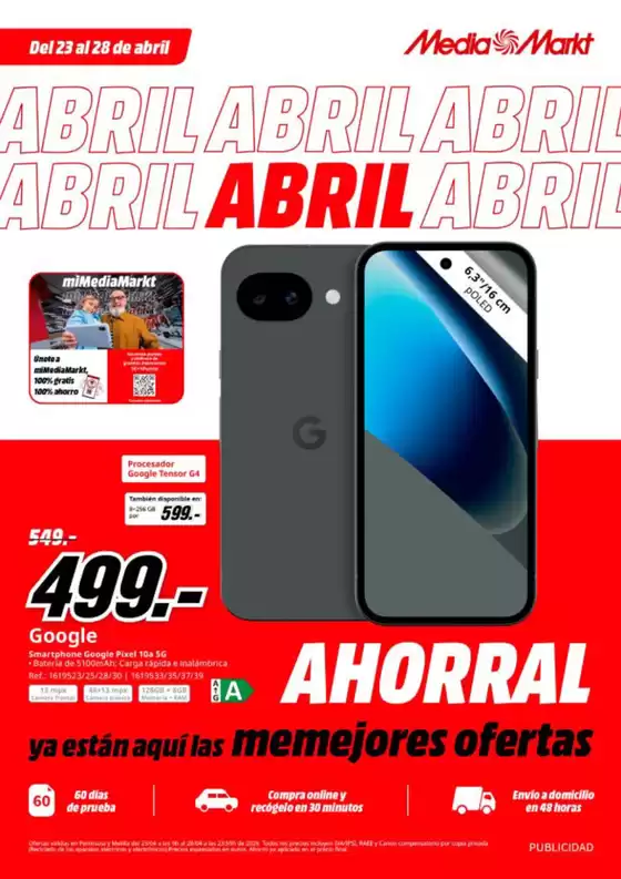 Catálogo MediaMarkt en Moreda de Aller | Del 23 al 28 de abril | 2026-04-23T00:00:00.000Z - 2026-04-28T00:00:00.000Z