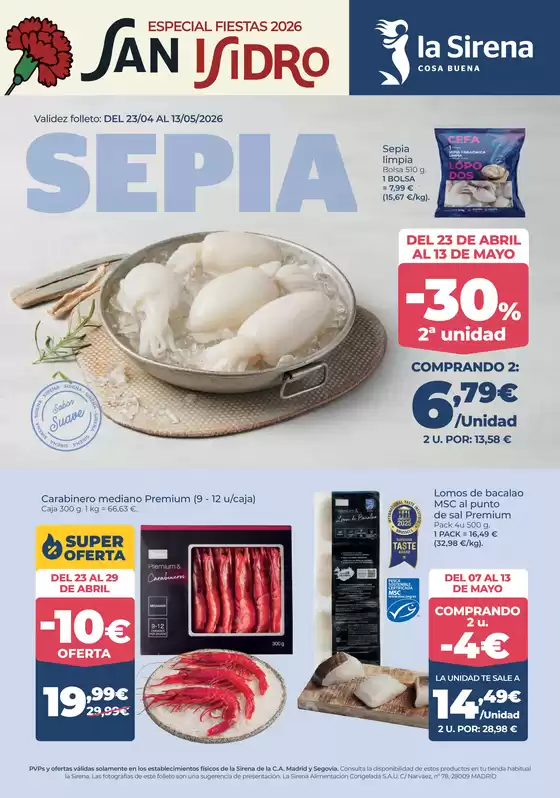 Catálogo La Sirena | Del 23/04 Al 13/05/2026 | 2026-04-24T00:00:00.000Z - 2026-05-13T00:00:00.000Z