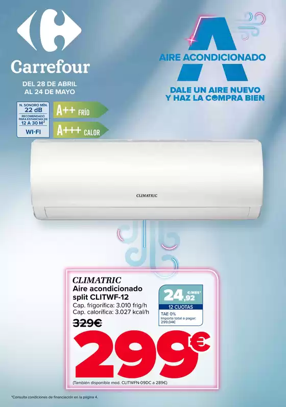 Catálogo Carrefour | AIRE ACONDICIONADO-VENTILACIÓN | 2026-04-28T00:00:00.000Z - 2026-05-24T00:00:00.000Z