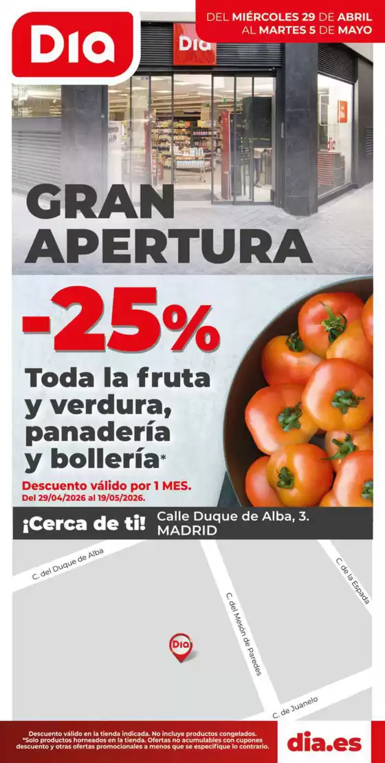 Catálogo Dia en Mont-roig del Camp | Gran apertura Dia del 29/04 al 05/05 | 2026-04-29T00:00:00.000Z - 2026-05-05T00:00:00.000Z