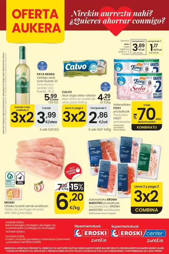 Catálogo Eroski | Nirekin aurreztu nahi? EROSKI | 2026-04-30T00:00:00.000Z - 2026-05-13T00:00:00.000Z