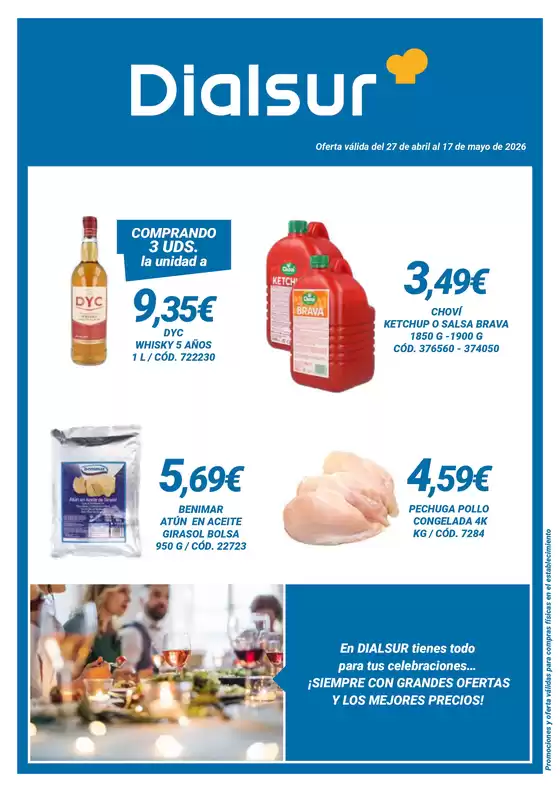 Catálogo Dialsur Cash & Carry en Móstoles | Oferta válida del 27 de abril al 17 de mayo de 2026 | 2026-04-27T00:00:00.000Z - 2026-05-17T00:00:00.000Z