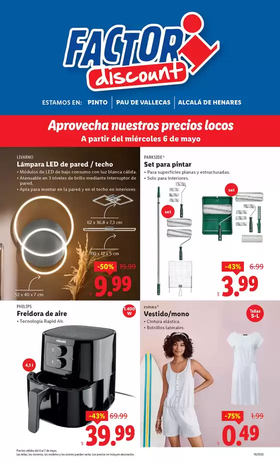 Catálogo FACTORI discount en Chóvar | Factori discount - Ofertas válidas del 06/05 al 11/05 | 2026-05-06T00:00:00.000Z - 2026-05-11T00:00:00.000Z