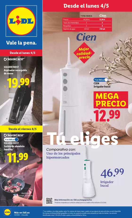 Catálogo Lidl en Cordovilla | ¡Bazar Lidl! Ofertas válidas del 04/05 al 10/05 | 2026-05-04T00:00:00.000Z - 2026-05-10T00:00:00.000Z