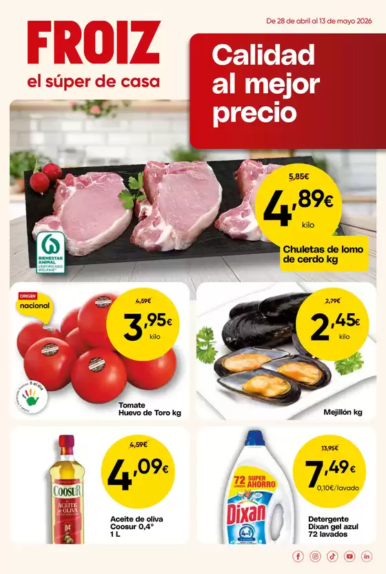 Catálogo Froiz | Calidad al mejor precio | 2026-04-28T00:00:00.000Z - 2026-05-13T00:00:00.000Z