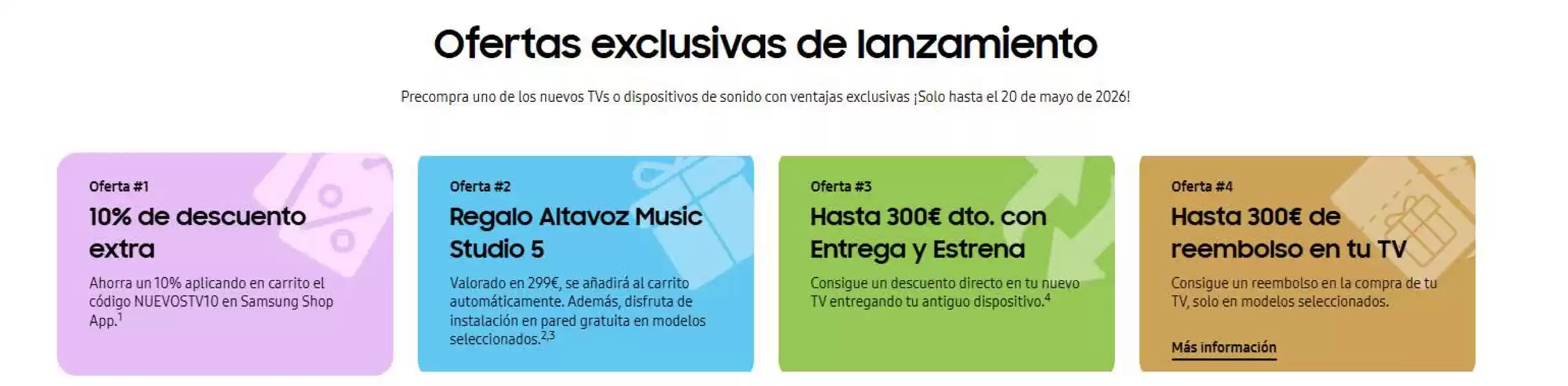 Catálogo Samsung en Guareña | Ofertas exclusivas de lanzamiento | 2026-04-29T00:00:00.000Z - 2026-05-20T00:00:00.000Z