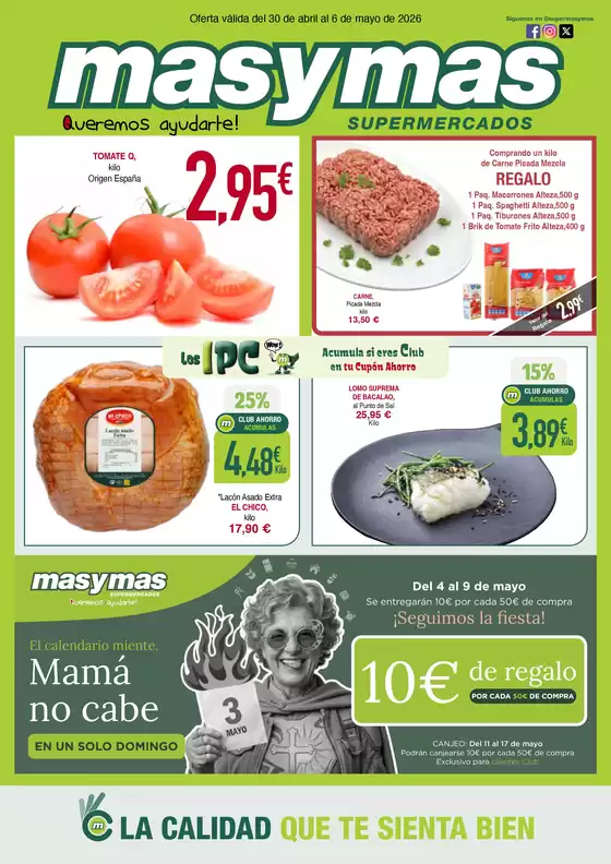 Catálogo Masymas | Oferta válida del 30 de abril al 6 de mayo de 2026 | 2026-04-30T00:00:00.000Z - 2026-05-06T00:00:00.000Z