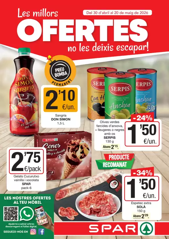 Catálogo SPAR Fragadis en Lalín | Les Millors Ofertes | 2026-04-30T00:00:00.000Z - 2026-05-20T00:00:00.000Z