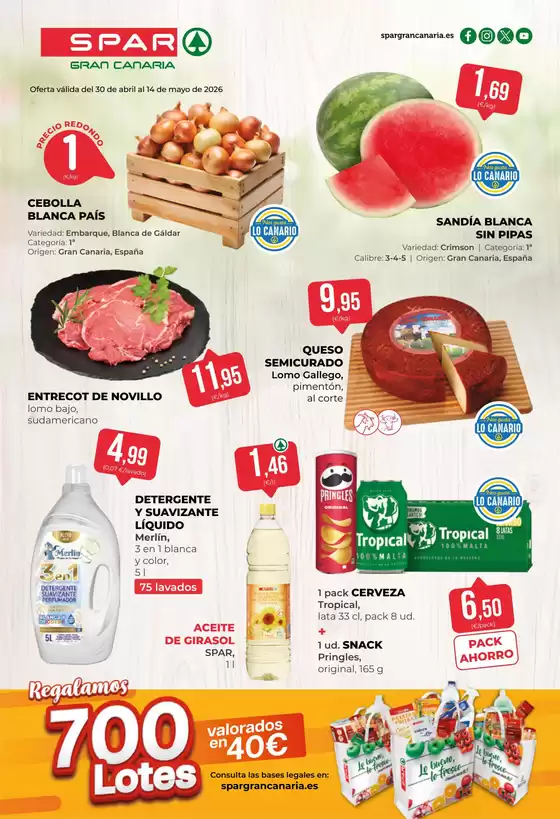 Catálogo SPAR Gran Canaria | Oferta válida del 30 de abril al 14 de mayo de 2026 | 2026-04-30T00:00:00.000Z - 2026-05-14T00:00:00.000Z