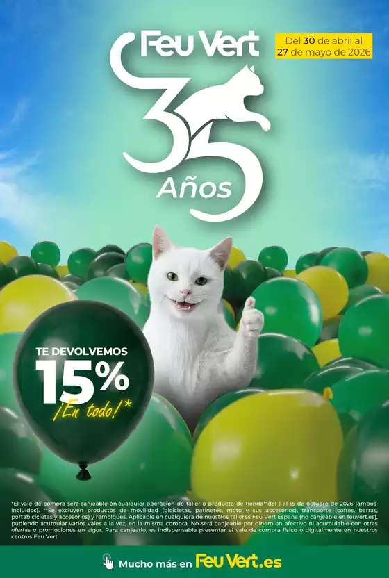 Catálogo Feu Vert | Del 30 de abril al 27 de mayo de 2026  | 2026-04-30T00:00:00.000Z - 2026-05-27T00:00:00.000Z