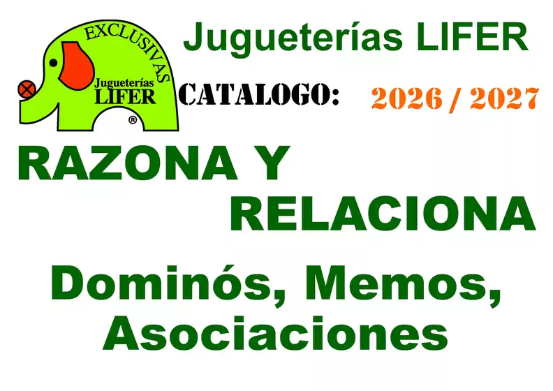 Catálogo Jugueterías Lifer | Razona Y Relaciona Dominós, Memos, Asociaciones 2026 / 2027  | 2026-01-01T00:00:00.000Z - 2027-12-31T00:00:00.000Z