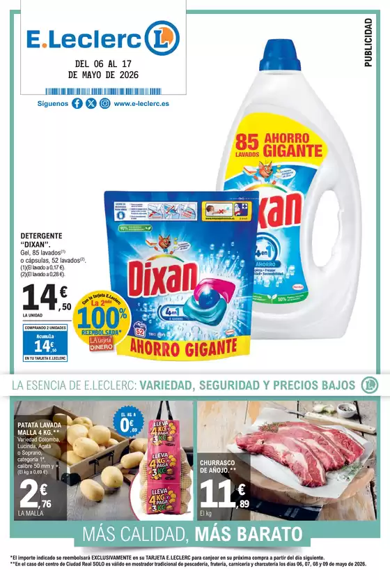 Catálogo E.Leclerc en Llanos de Don Juan | Hiper Oferta 9 | 2026-05-06T00:00:00.000Z - 2026-05-17T00:00:00.000Z