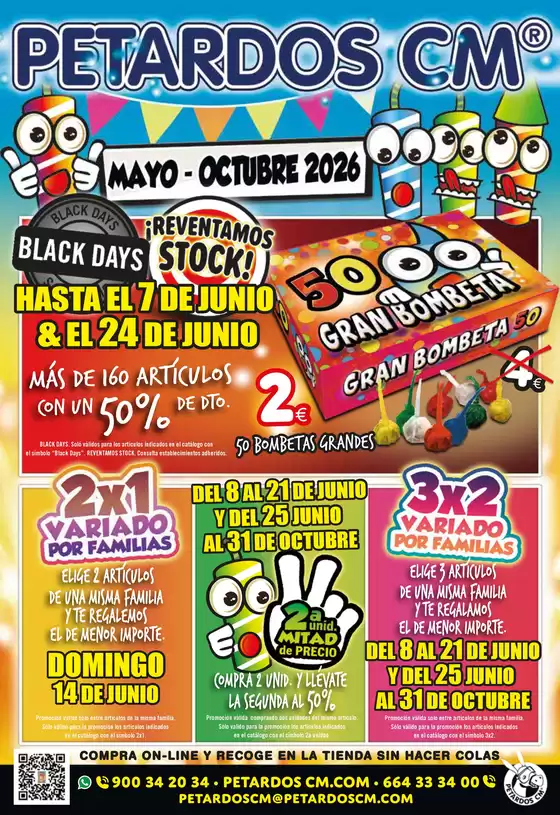 Catálogo Petardos CM | Mayo - Octubre 2026 | 2026-05-04T00:00:00.000Z - 2026-10-31T00:00:00.000Z