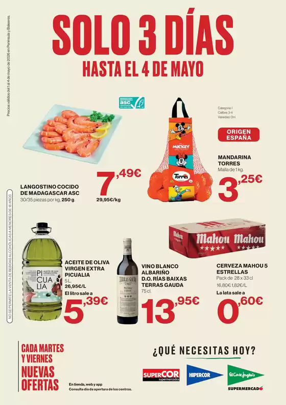 Catálogo Hipercor | Solo 3 días | 2026-05-04T00:00:00.000Z - 2026-05-04T00:00:00.000Z