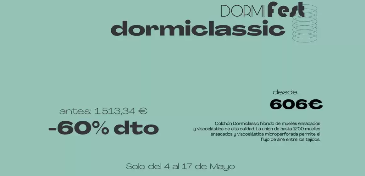 Catálogo Dormitienda | -60% dto | 2026-05-04T00:00:00.000Z - 2026-05-17T00:00:00.000Z